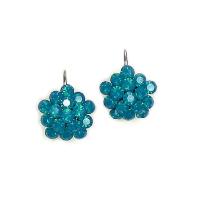 Swarovski Crystal Earring - Carribean Blue